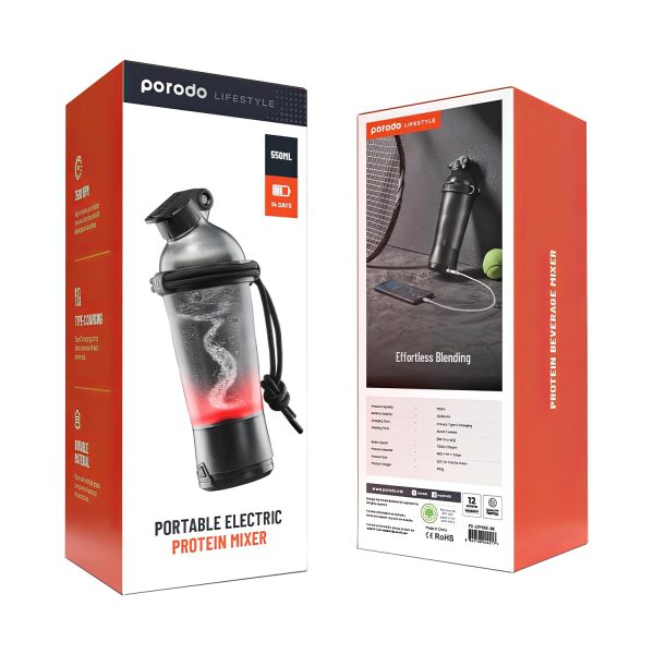 میکسر پروتئین قابل حمل پرودو Porodo Portable Electric Protein Mixer